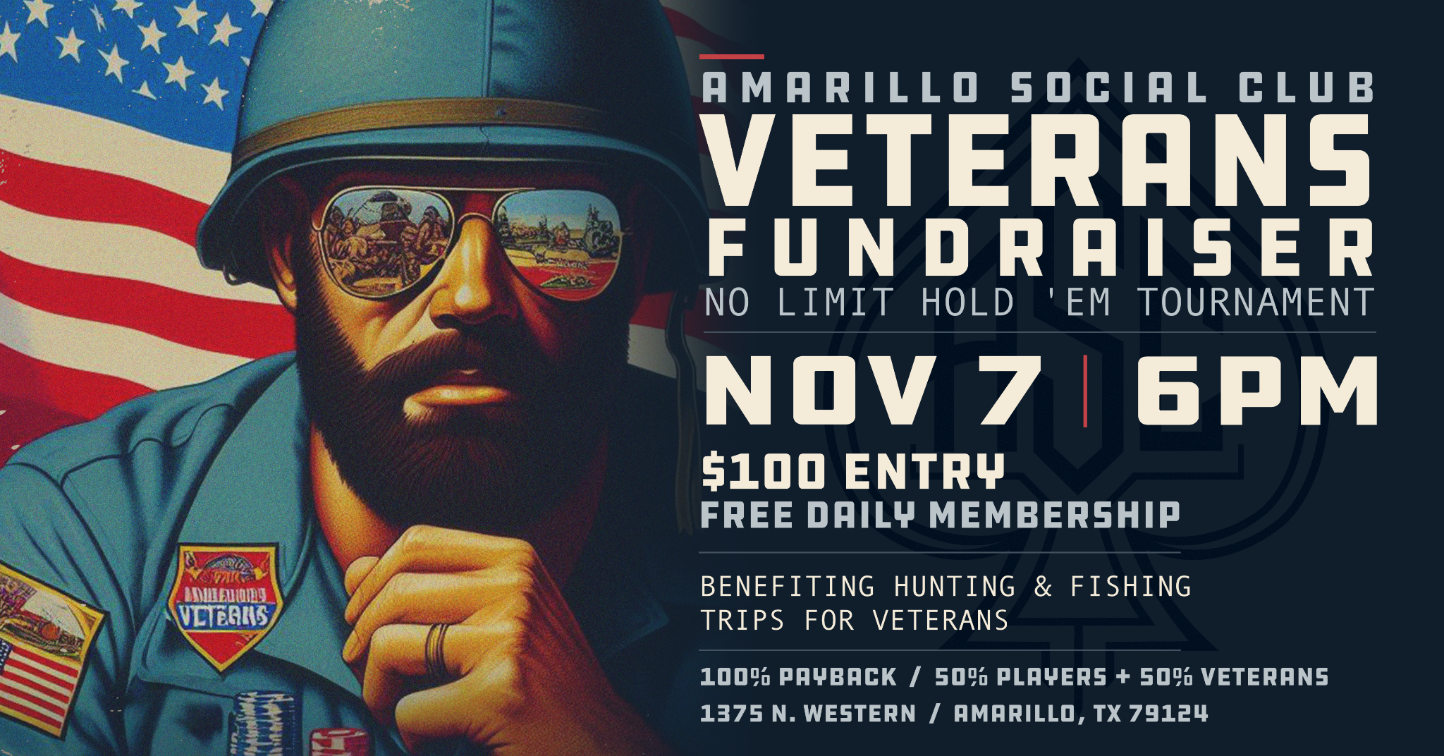 Veterans Fundraiser — November 7, 2026 at 6 PM Central